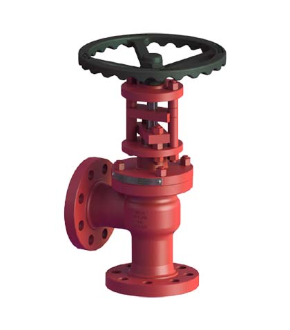 Isolating angle valve